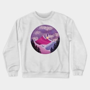 Mountain under the snow Crewneck Sweatshirt